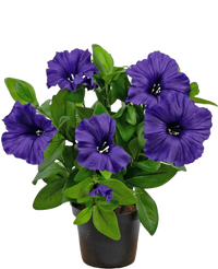 Plante artificielle de pétunia 25 cm violet