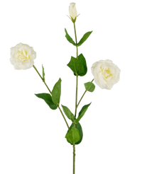 Eustoma artificiel Real Touch blanc 72 cm