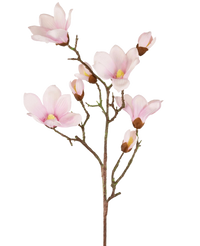 Branche de magnolia artificiel Real Touch rose 98 cm