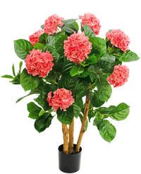 Hortensia artificiel 85 cm rose